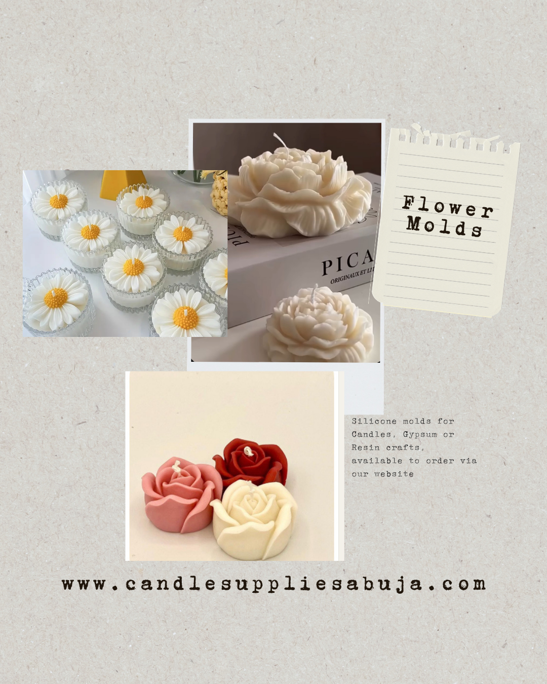 Monochrome Editorial Hand Written Photo Collage Mood Board Instagram Post - 3